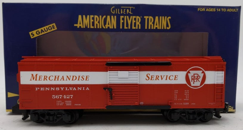 American Flyer 6-44076 S Gauge Pennsylvania American Flyer Boxcar #567427