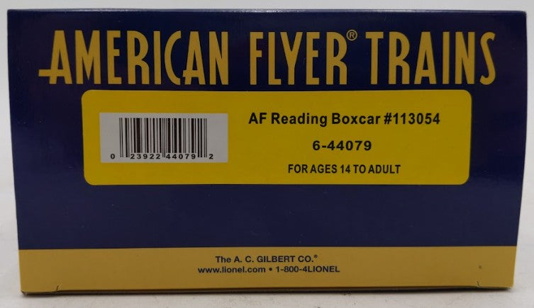 American Flyer 6-44079 S Gauge American Flyer Reading Boxcar #113054 NIB
