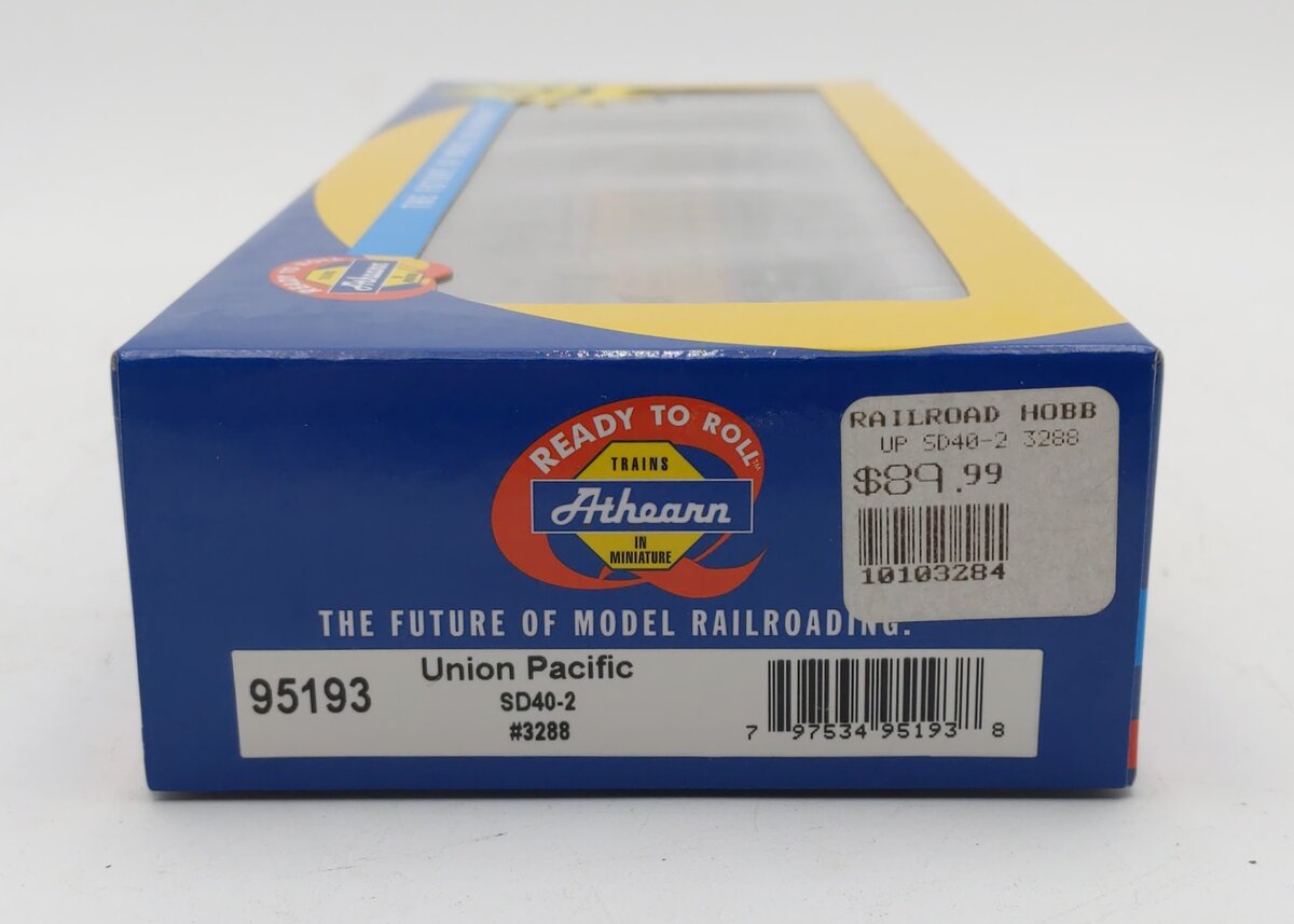 Athearn 95193 HO Union Pacific Ready to Run SD40-2 Diesel Locomotive #3288