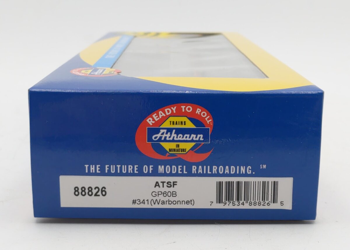 Athearn 88826 HO Santa Fe Warbonnet GP60B Diesel Locomotive #341