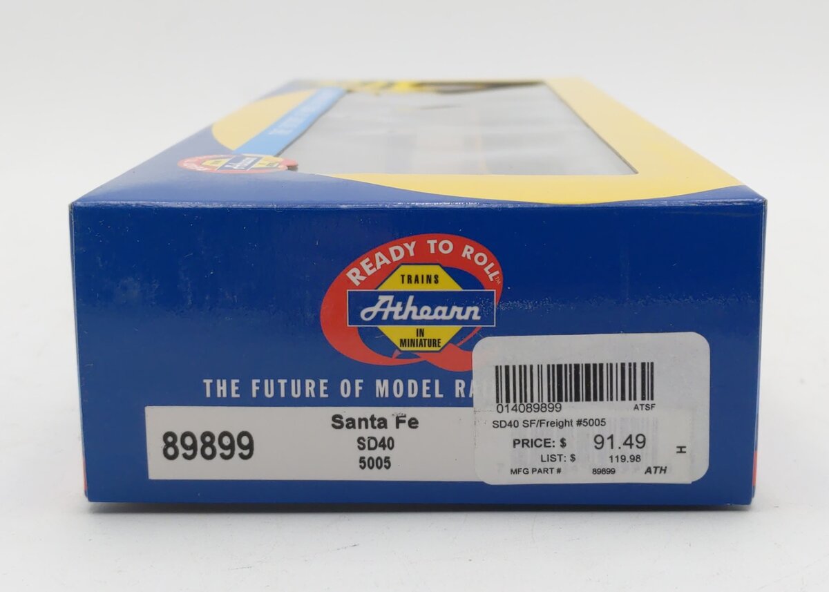 Athearn 89899 HO Santa Fe SD40 Diesel Locomotive #5005