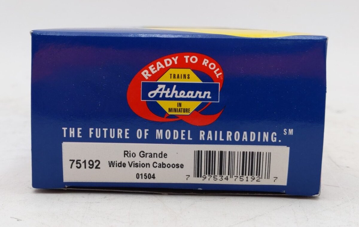 Athearn 75192 HO Scale Rio Grande Wide Vision Caboose #01504 LN/Box