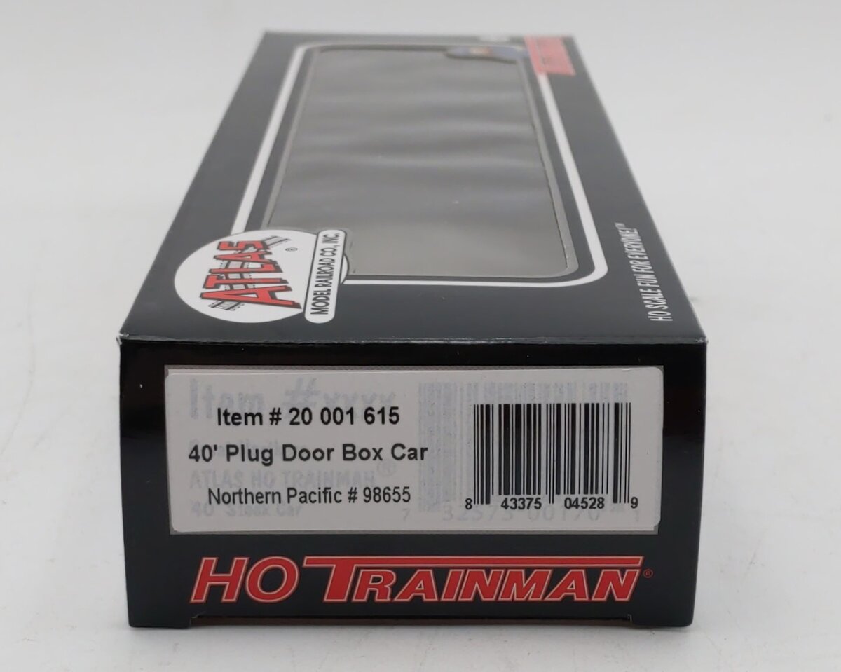 Atlas 20001615 HO Northern Pacific 40' Plug Door Box Car #98655 NIB