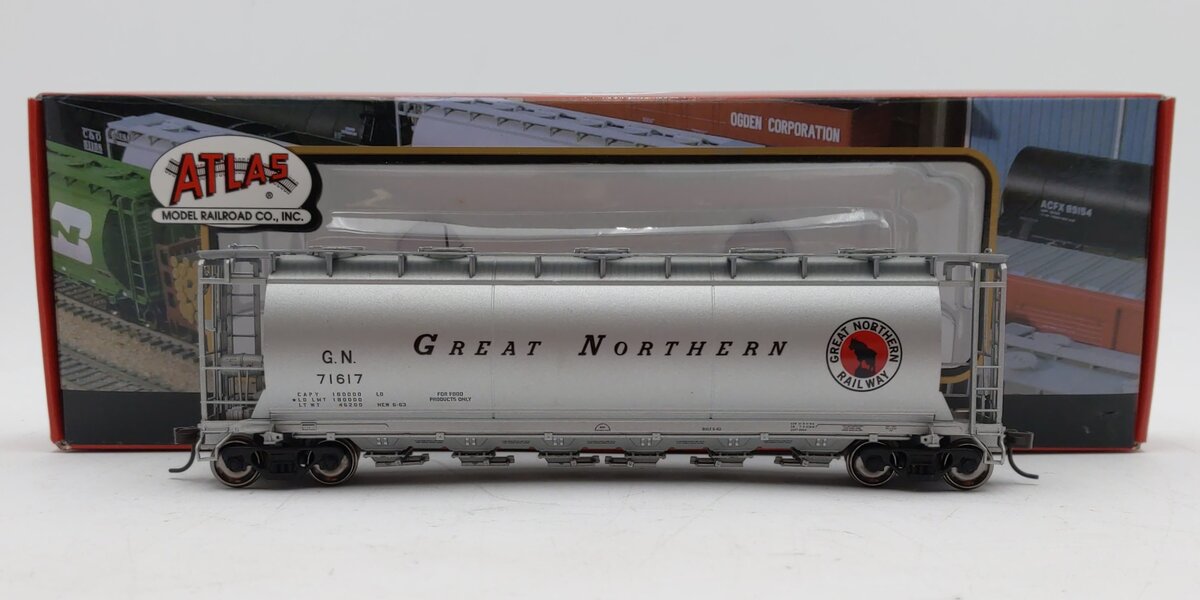 Atlas 20000544 HO Great Northern 6-Bay Cylindrical Hopper #71617