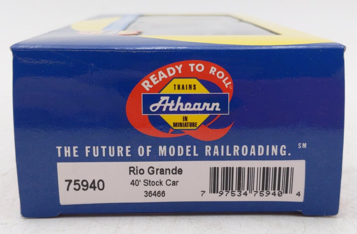 Athearn 75940 D&RGW HO RTR 40' Stock Car #36466
