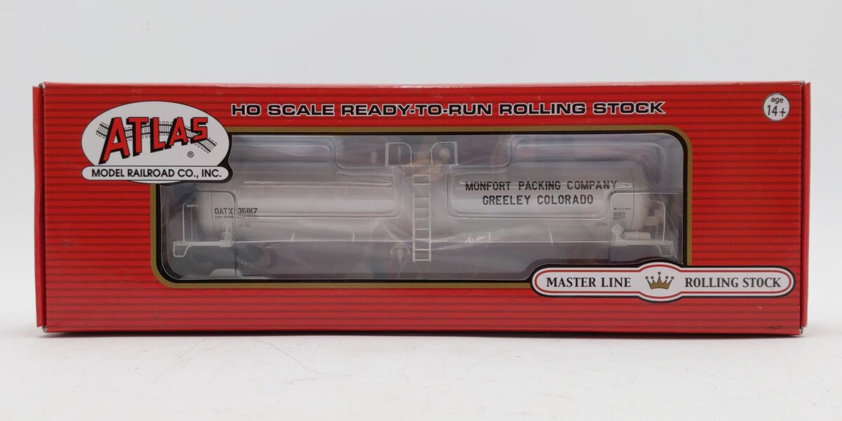 Atlas 20001324 HO Monfort Packing GATX 20,700 Gallon Tank Car (Type 20) #35817