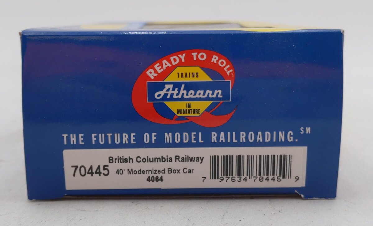 Athearn 70445 HO British Columbia Railway 40' Modern Boxcar #4064