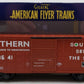American Flyer 6-44088 S Gauge Southern Waffle Sided Boxcar #528641