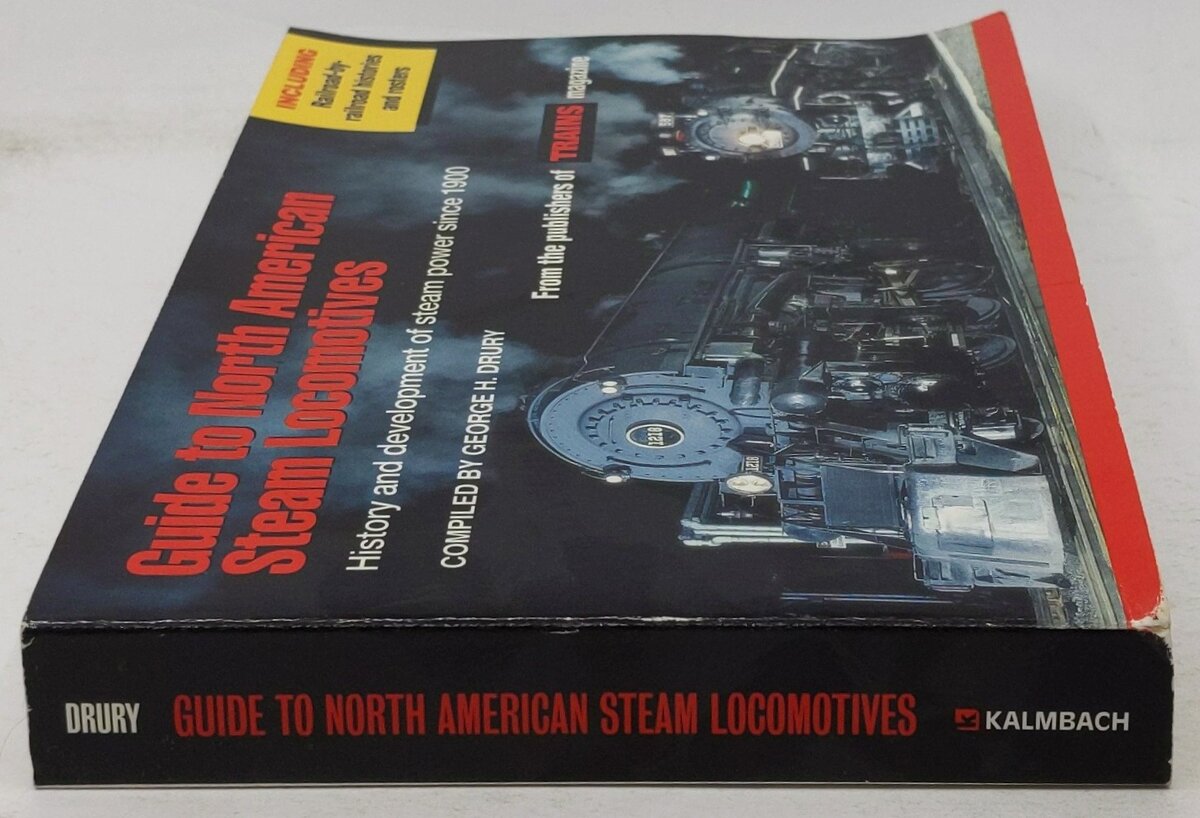 Guide to North American Steam Locomotives Paperback Book By George H. Drury VG