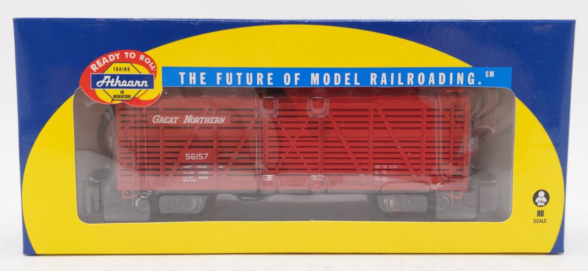 Athearn 75943 HO Scale Great Northern 40' Stock Car #56157