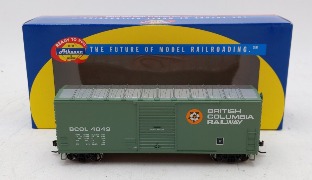 Athearn 70444 HO British Columbia Railway 40' Modern Boxcar #4049