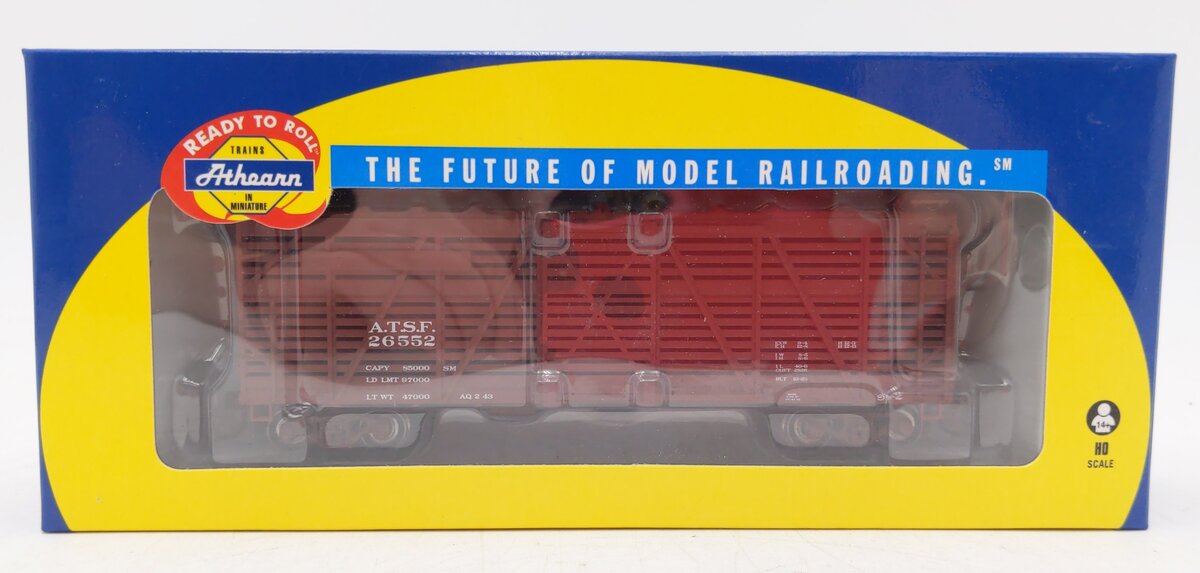 Athearn 75948 HO ATSF RTR 40' Stock Car #26552