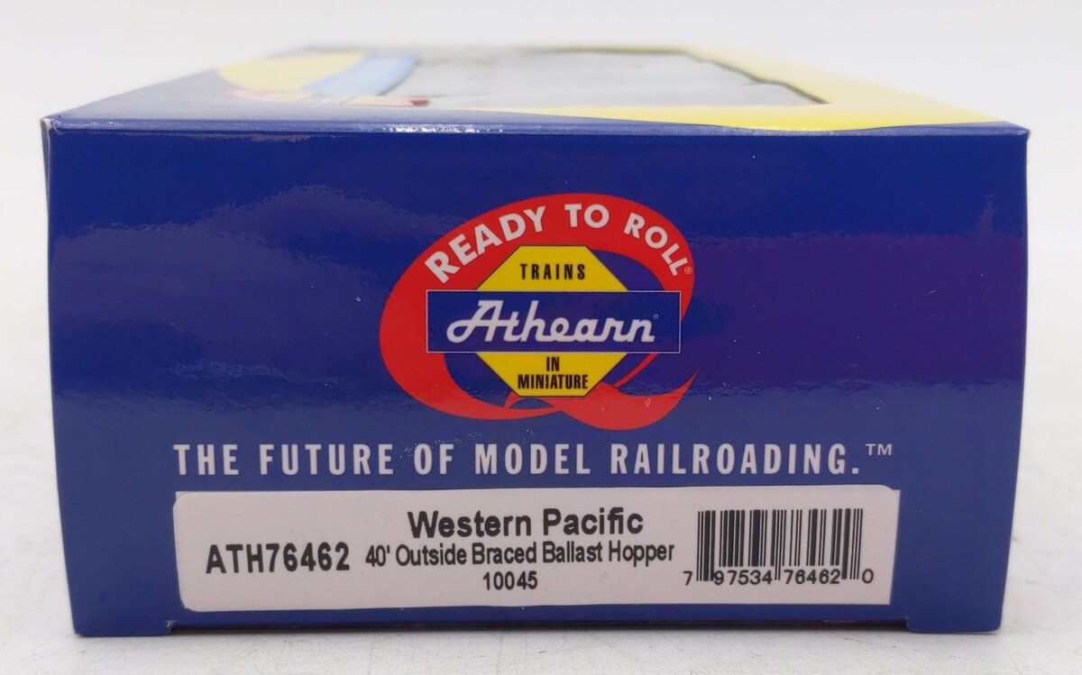 Athearn 76462 HO Scale Western Pacific 40' Outside Braced Ballast Hopper #10045