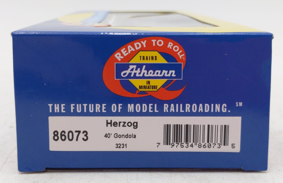 Athearn 86073 HO Herzog RTR 40' Gondola #3231