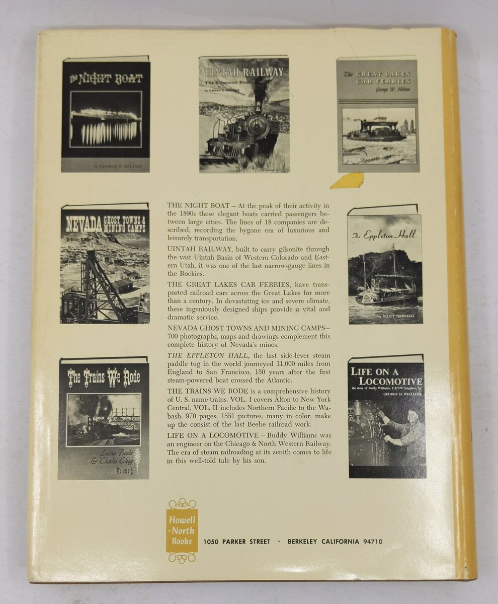 The Cable Car in America Hardcover Book By George W. Hilton VG