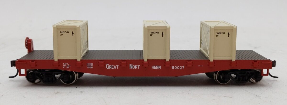 Athearn 92178 HO Great Northern 40' Flatcar w/Crates #60027