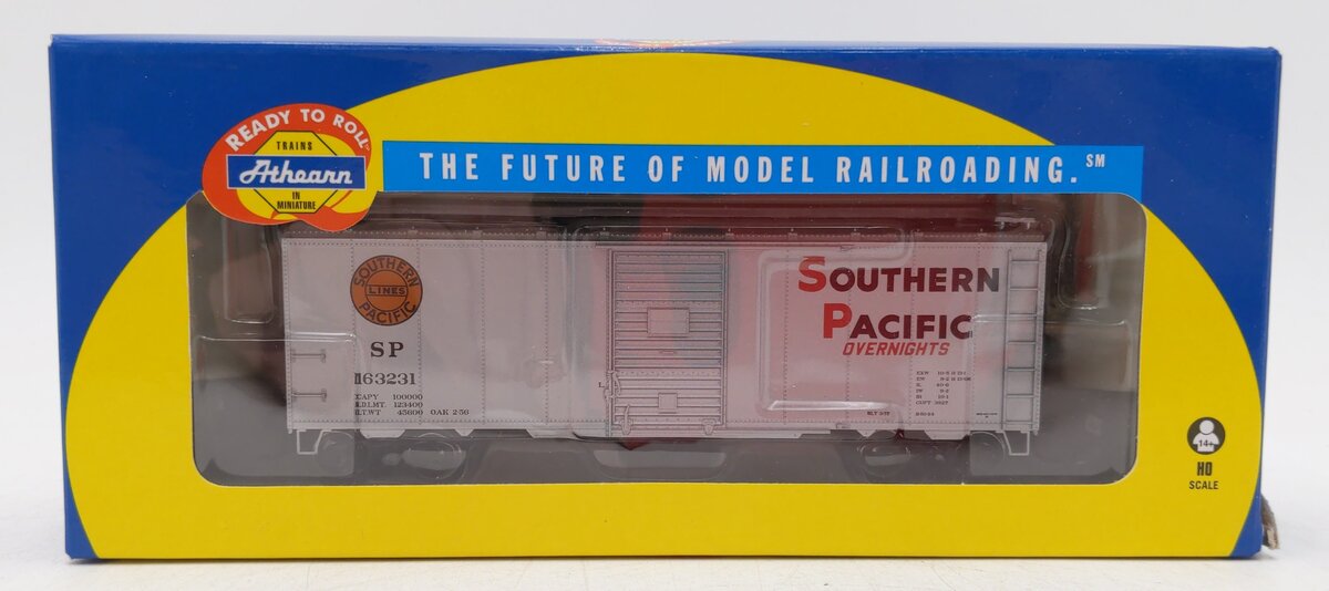 Athearn 70031 HO Southern Pacific RTR 40' YSD Box Car Overnight/Silver #163231