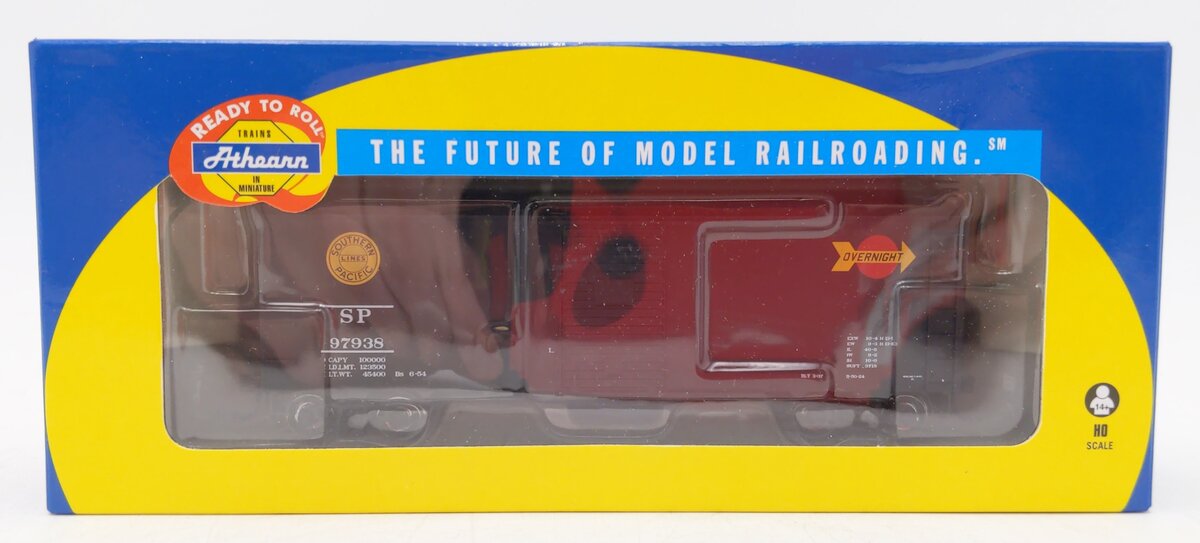 Athearn 70021 HO Southern Pacific RTR 40' YSD Overnight/Black Box Car #97938