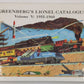 Greenberg's Lionel Catalogues, Vol. 5: 1955-1960 Hardcover By Bruce C Greenberg