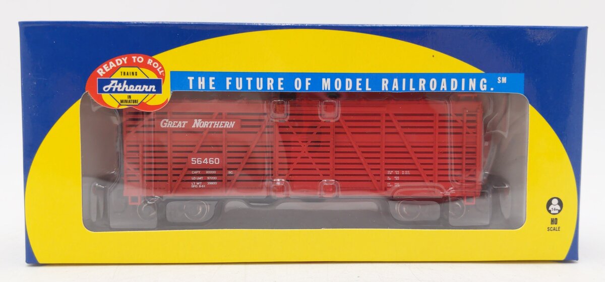 Athearn 75944 HO Great Northern RTR 40' Red Stock Car #56460