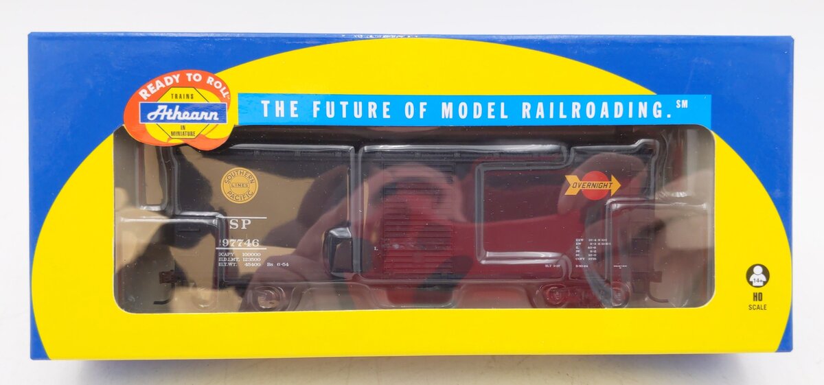 Athearn 70016 HO Southern Pacific RTR 40' YSD Overnight/Black Box Car #97746