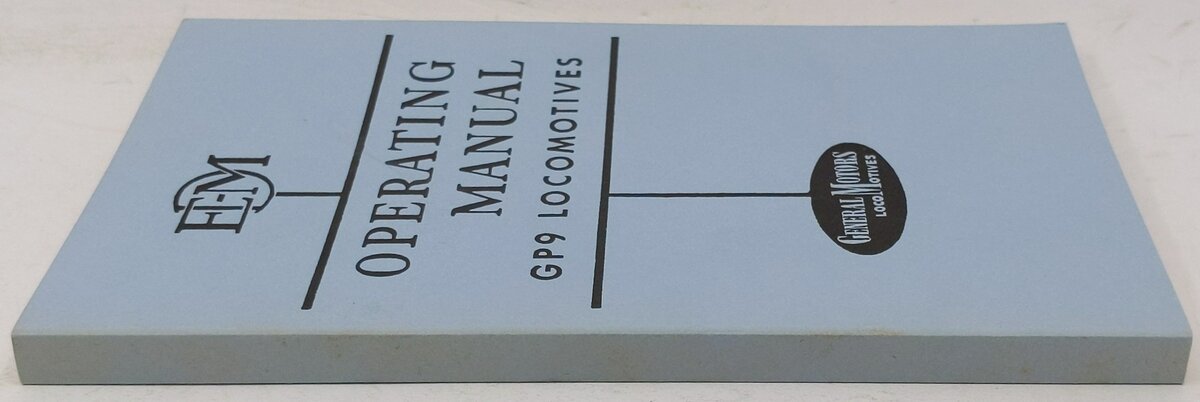 Operating Manual Gp9 Locomotive Paperback Book By General Motors Locomotives EX