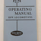 Operating Manual Gp9 Locomotive Paperback Book By General Motors Locomotives EX