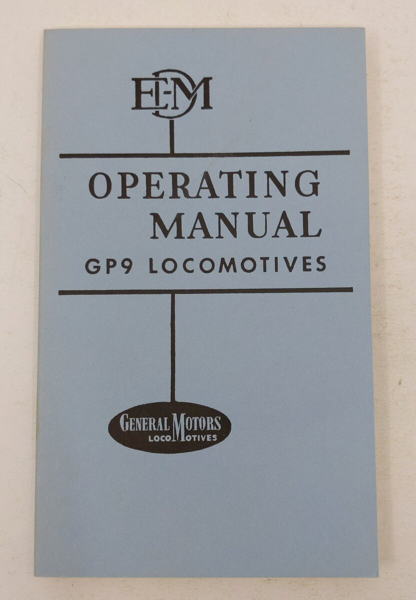 Operating Manual Gp9 Locomotive Paperback Book By General Motors Locomotives EX