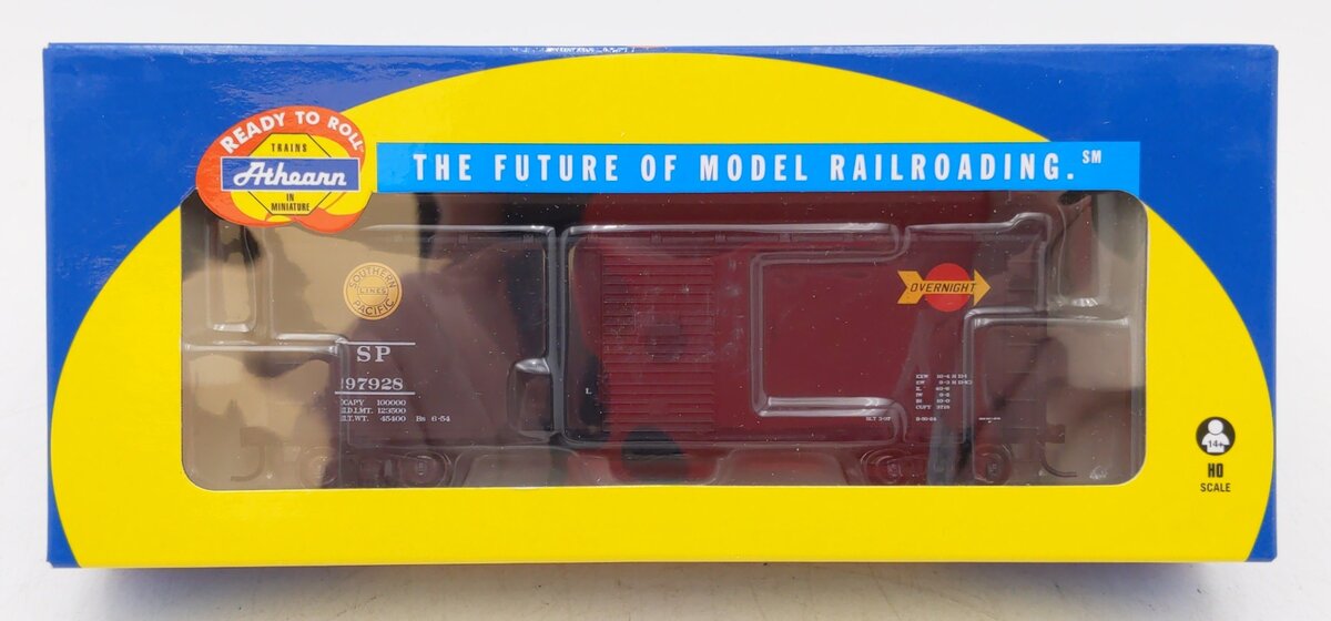 Athearn 70020 HO Southern Pacific RTR 40' YSD Overnight/Black Box Car #97928