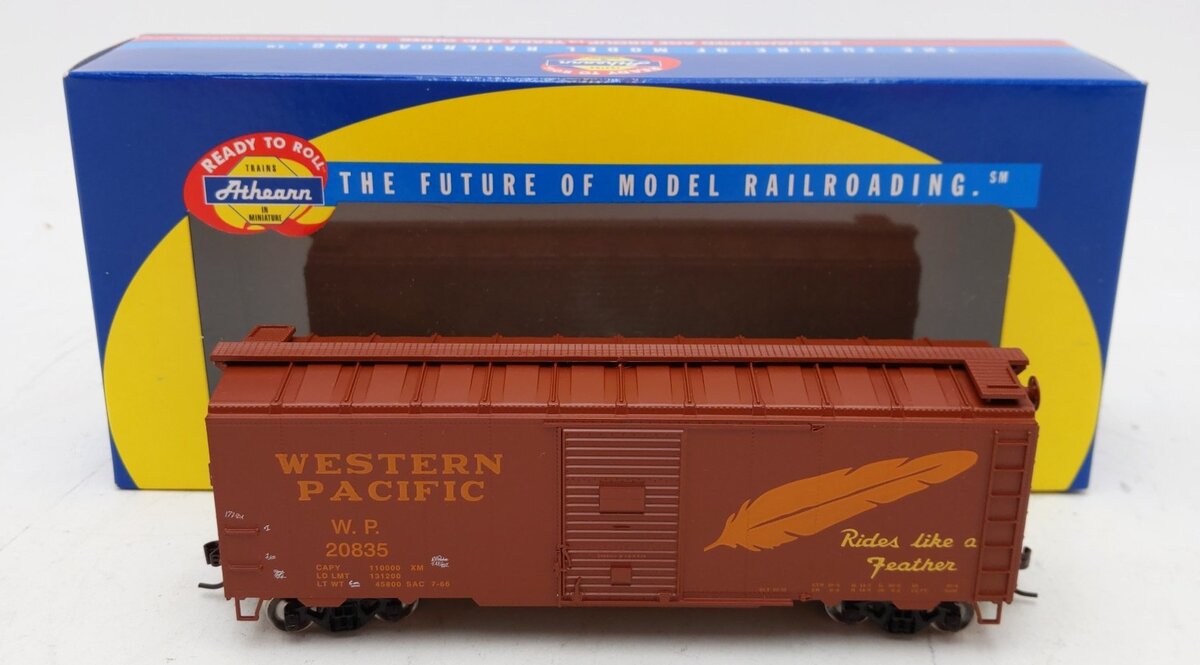 Athearn 70443 HO Western Pacific RTR 40' Boxcar #20835 w/YSD