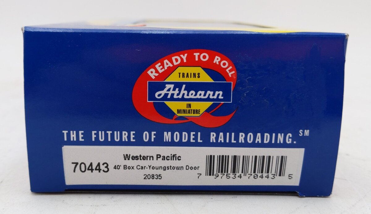 Athearn 70443 HO Western Pacific RTR 40' Boxcar #20835 w/YSD