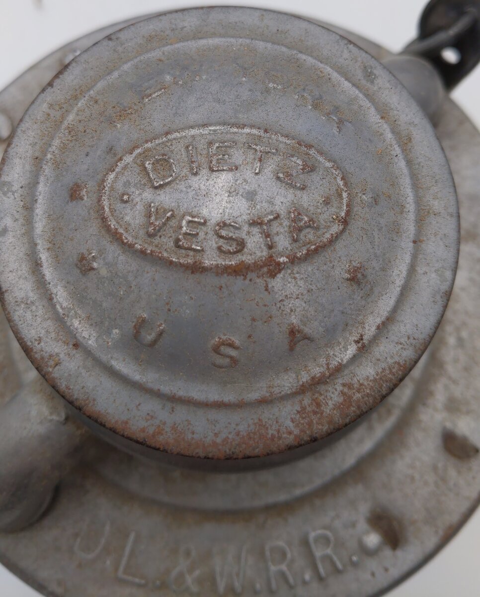 Dietz Vesta Vintage DL&WRR Railroad Lantern w/Clear Globe VG