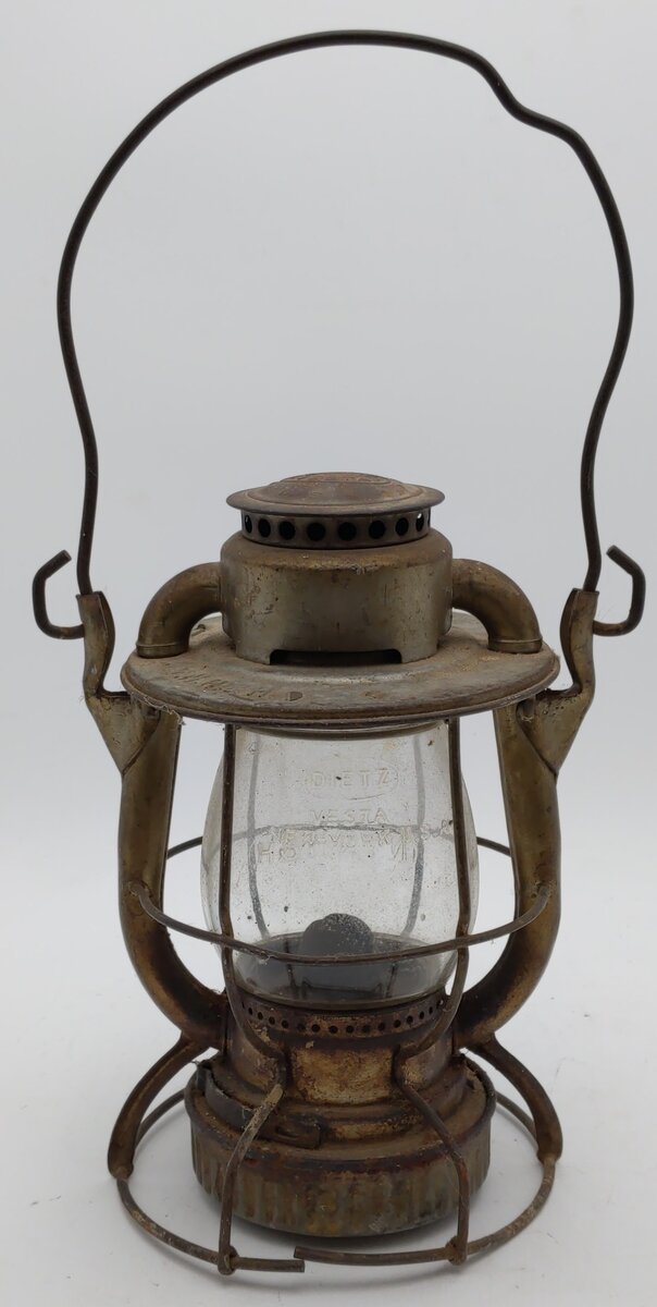 Dietz Vesta Vintage NYNH&H Railroad Lantern w/Clear Globe VG