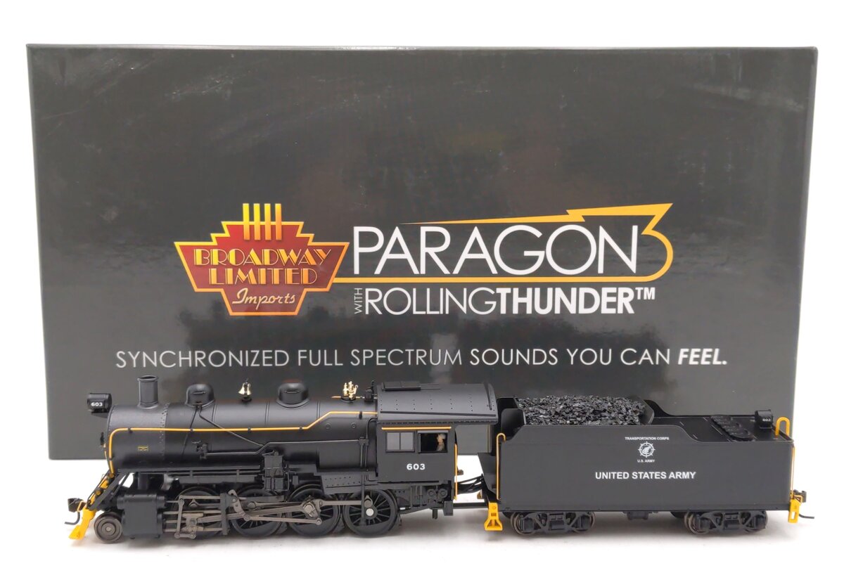 Broadway Limited 4325 HO US Army 2-8-0 Consolidation #603 w/ Paragon3™ & DCC