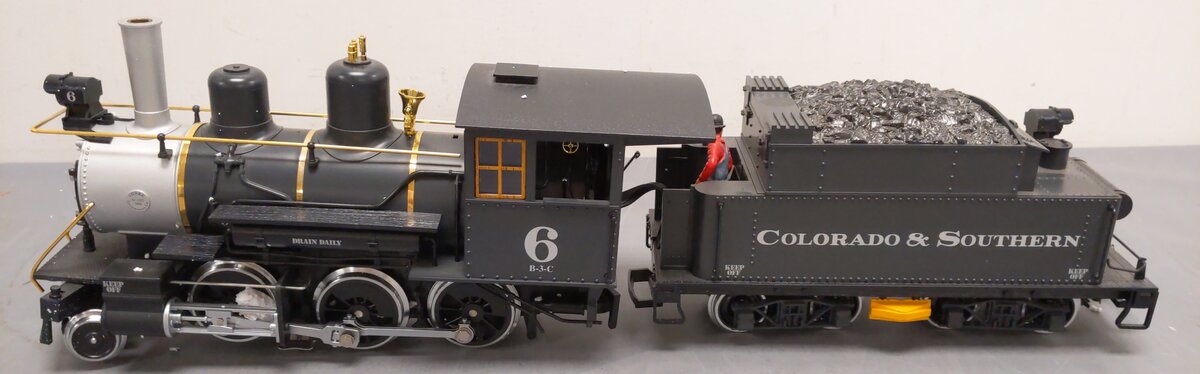 LGB 2019S G Scale Colorado & Southern Mogul Steam Locomotive & Tender #6 VG/Box