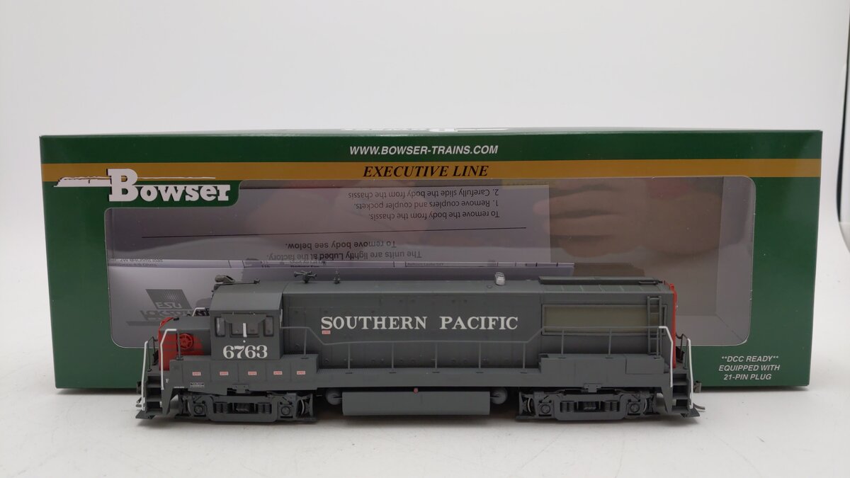 Bowser 24563 HO Southern Pacific U-25B Phase II Diesel Loco Sound/DCC #6763 LN/Box