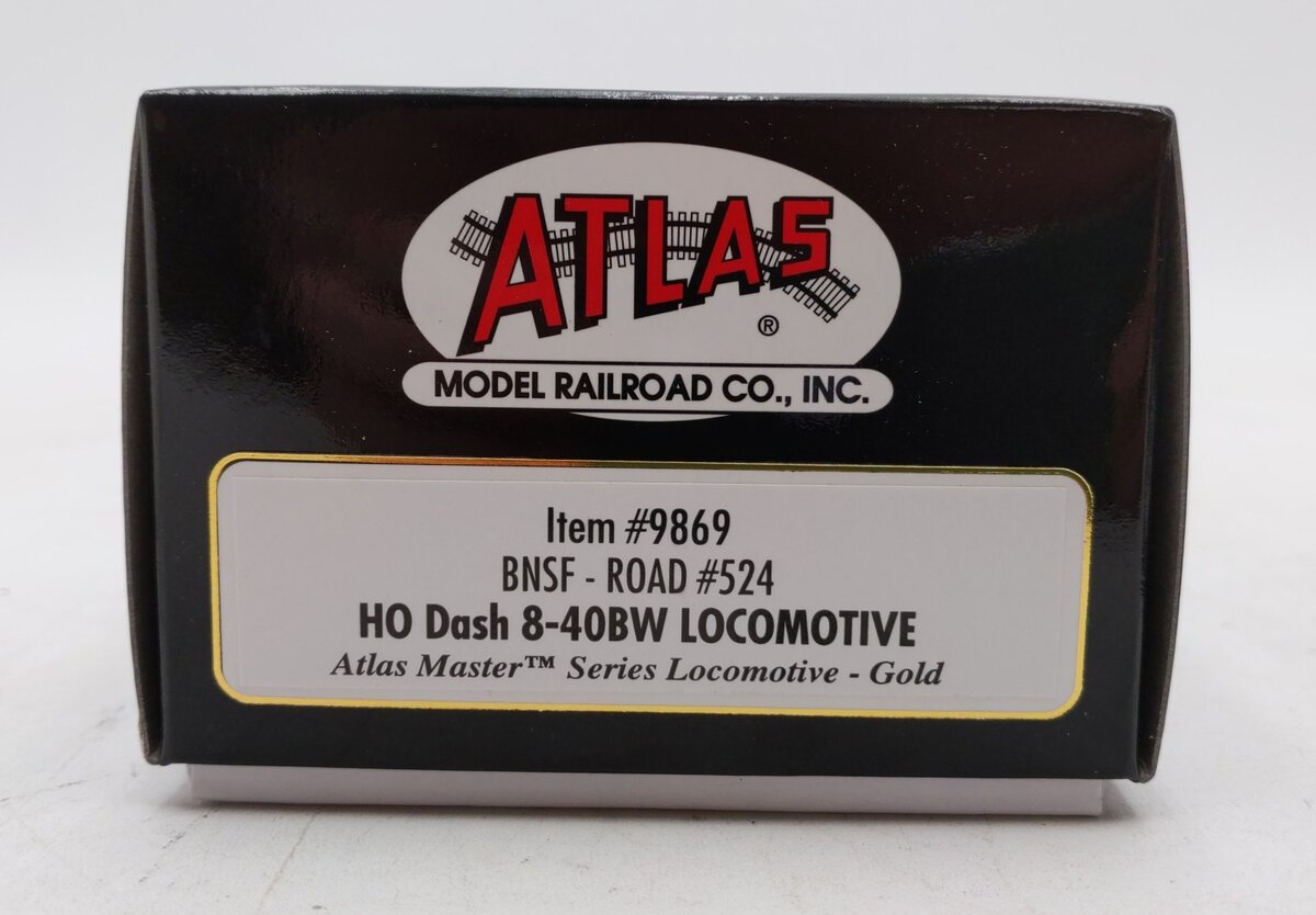 Atlas 9869 HO BNSF Dash 8-40BW Gold H3 #524 w/DCC