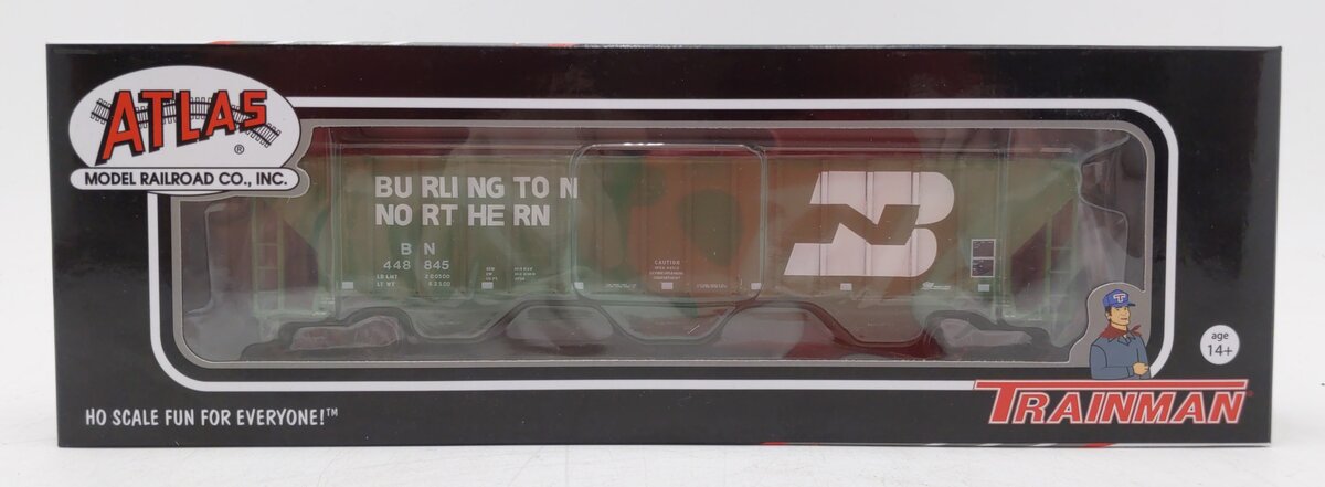 Atlas 20005459 HO Burlington Northern Thrall 4750 Covered Hopper #448845