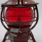 Dressel Vintage Pennsylvania Railroad Lantern w/Red Globe VG