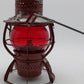 Dressel Vintage Pennsylvania Railroad Lantern w/Red Globe VG