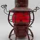 Dressel Vintage Pennsylvania Railroad Lantern w/Red Globe VG