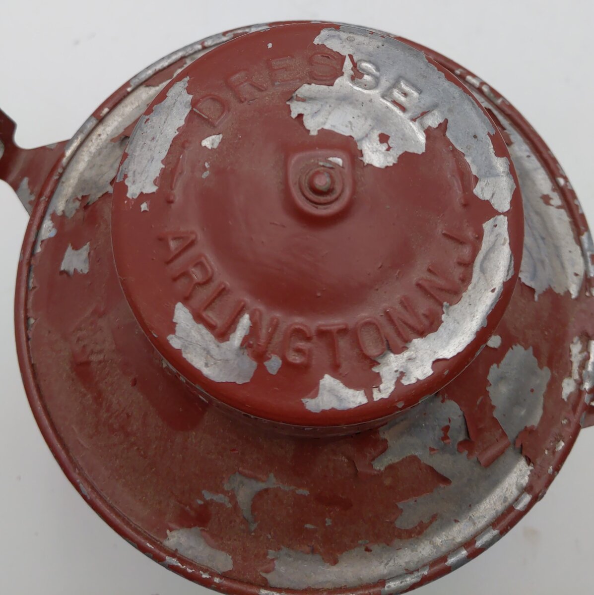 Dressel Vintage Pennsylvania Railroad Lantern w/Red Globe VG