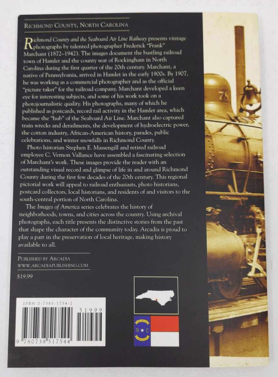 Richmond County, Seaboard Air Line Railway Paperback By Stephen E. Massengill EX