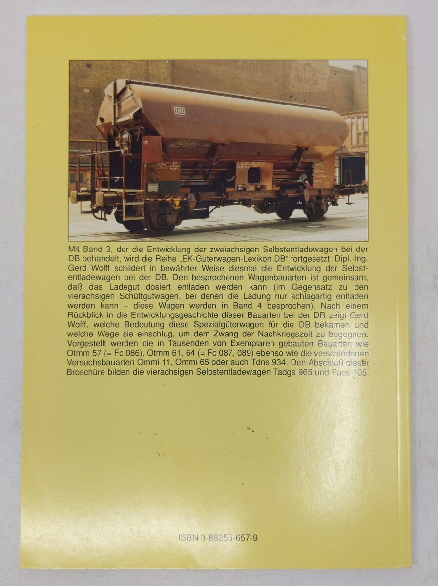 EK-Güterwagen-Lexikon DB Paperback Book By Gerd Wolff EX