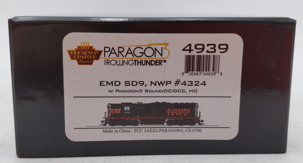 Broadway Limited 4939 HO EMD SD9 NP W/DCC & Paragon3 Sound #4324