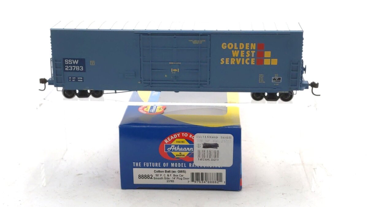 Athearn 88882 HO Scale SSW/GWS 50' PC&F Box Car w/14' Door #23783