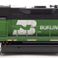 Athearn G65424 HO BN/White Face GP50 Diesel Locomotive w/DCC & Sound #3135
