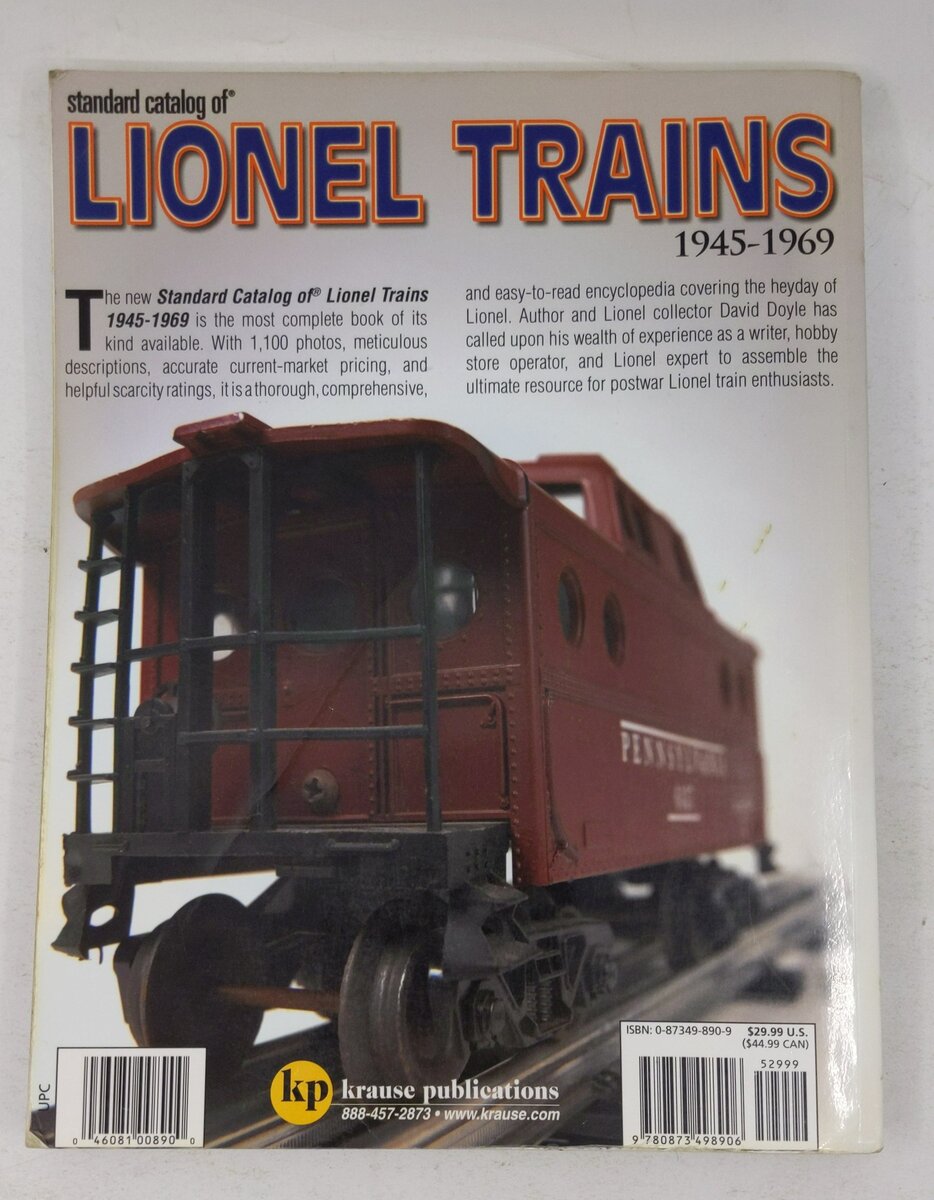Standard Catalog of Lionel Trains : 1945-1969 Paperback Book By David Doyle