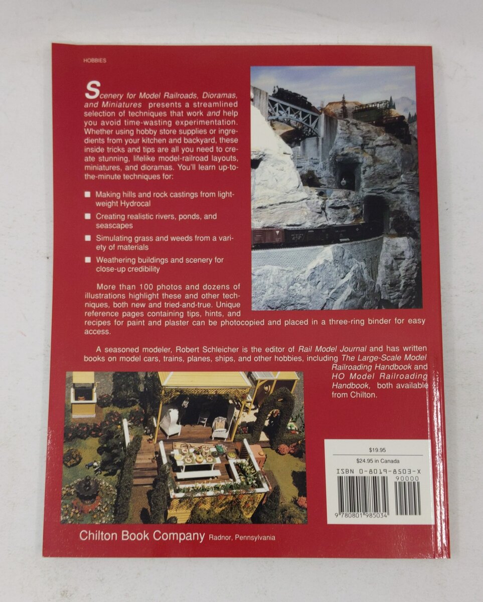 Scenery for Model Railroads, Dioramas, & Miniatures Paperback Robert Schleicher VG