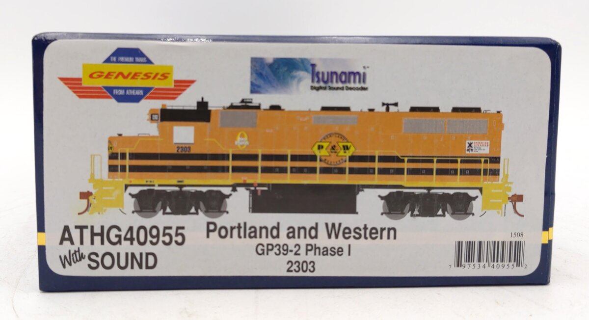 Athearn G40955 HO P&WR GP39-2 Phase I Diesel Locomotive w/DCC & Sound #2303